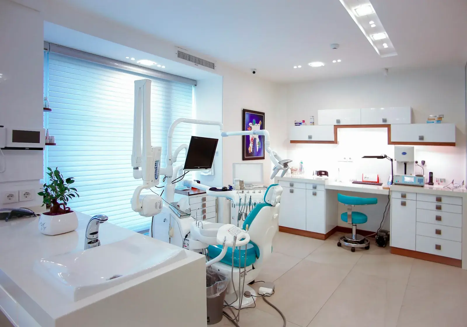 Bright clinic interior