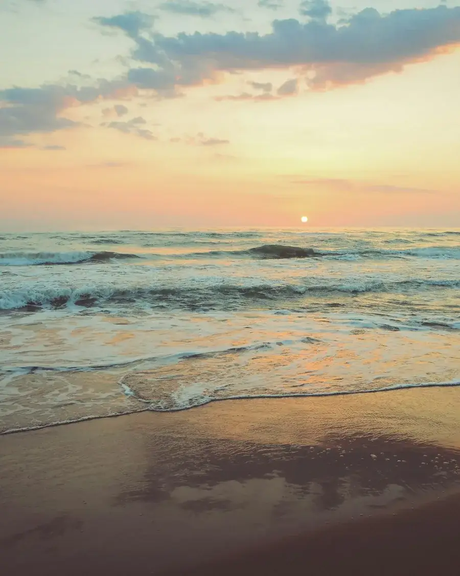 Sunset over the Bantayan shoreline